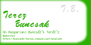 terez buncsak business card